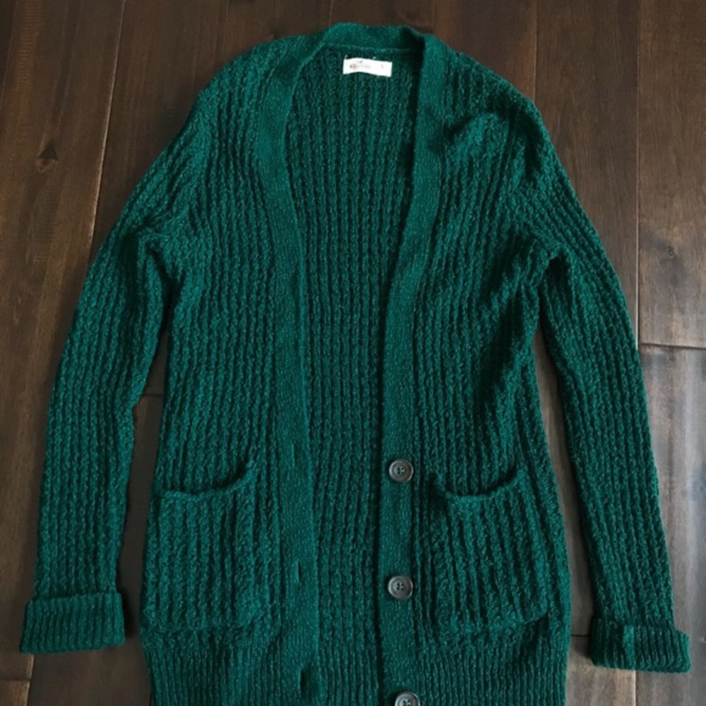 ‼️Final Sale‼️ Hollister forest green Cardigan
